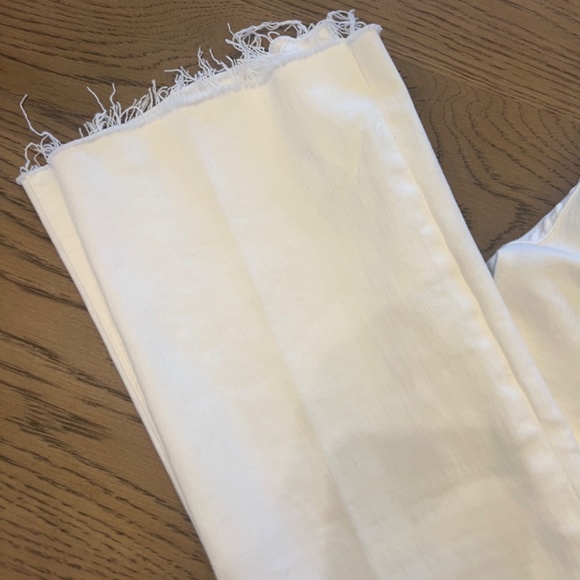 New with tags Mother denim white the hustler ankle fray the fairest of all 24 - Picture 3 of 8